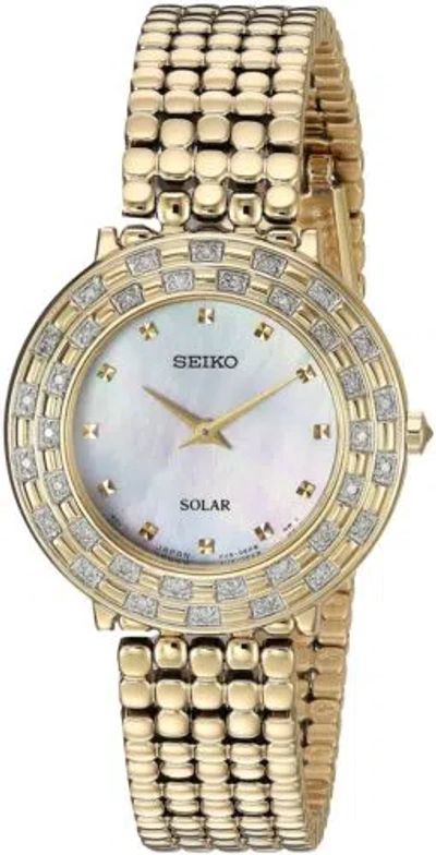 Pre-owned Seiko Women's Sup374 Tressia Analog Display Japanese Quartz Gold Watch