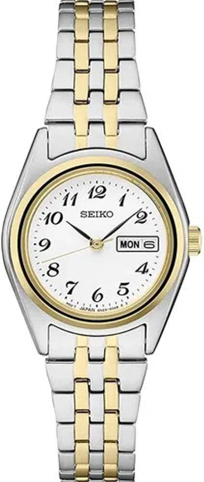 Pre-owned Seiko Women's Titanium Japanese Quartz Dress Stainless Steel Strap Watch Sur438