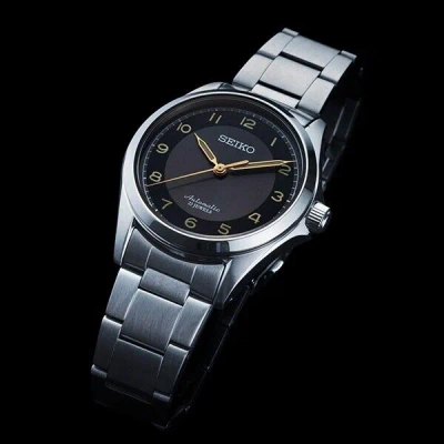 Pre-owned Seiko X Tictac Collaboration Model 2nd Szsb026 Automatic Black Gold Men's Watch