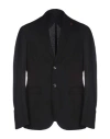 Seinse Man Blazer Black Size 38 Polyester, Viscose, Elastane In Black