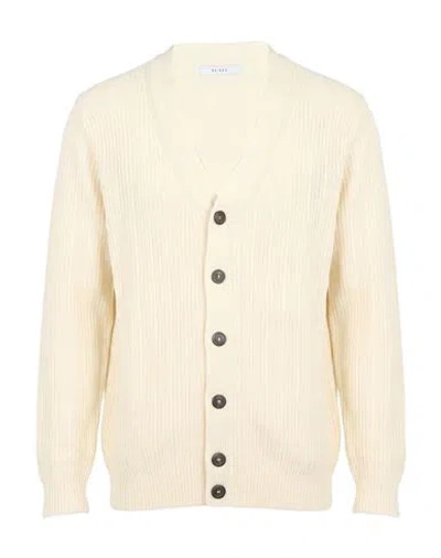 Seinse Man Cardigan Ivory Size M Cotton In White