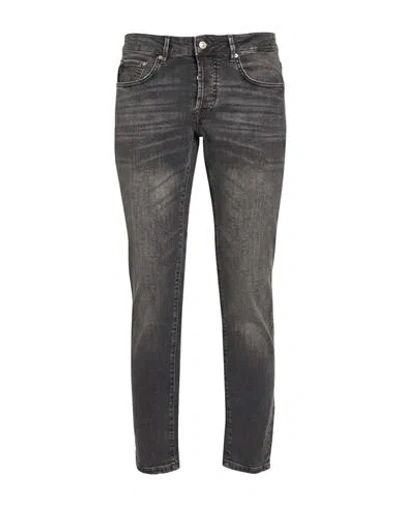 Seinse Man Jeans Black Size 36 Cotton, Elastane