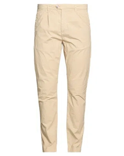 Seinse Man Pants Beige Size 40 Cotton, Elastane