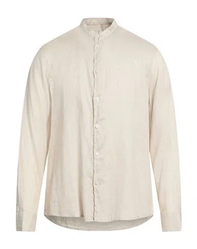 Seinse Man Shirt Beige Size Xl Linen In Neutral