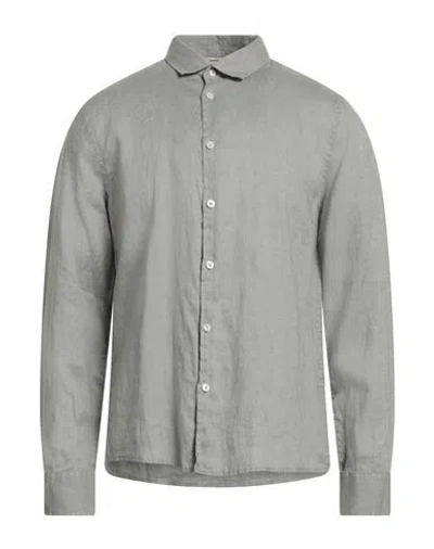 Seinse Man Shirt Khaki Size Xl Linen In Gray