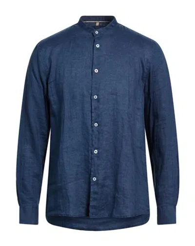 Seinse Man Shirt Light Blue Size L Linen