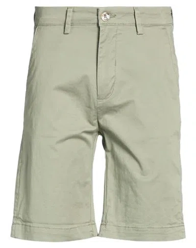 Seinse Man Shorts & Bermuda Shorts Sage Green Size 28 Cotton, Elastane