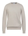 Seinse Man Sweater Beige Size Xl Viscose, Nylon In Sand