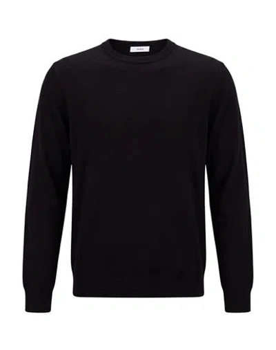 Seinse Man Sweater Black Size Xxl Viscose, Nylon