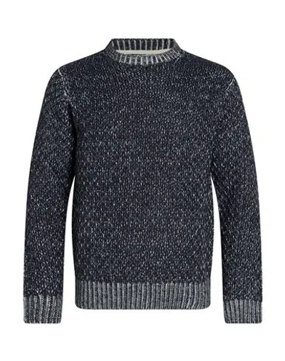 Seinse Man Sweater Blue Size S Acrylic, Merino Wool