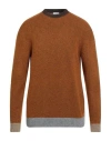 Seinse Man Sweater Camel Size Xl Acrylic, Polyester, Elastane In Sand