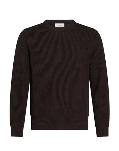 Seinse Man Sweater Dark Brown Size S Acrylic, Wool