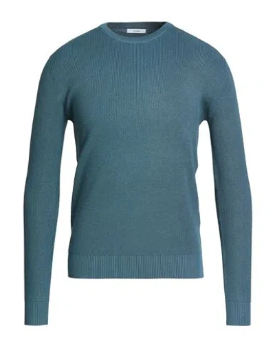 Seinse Man Sweater Deep Teal Size S Viscose, Nylon In Green