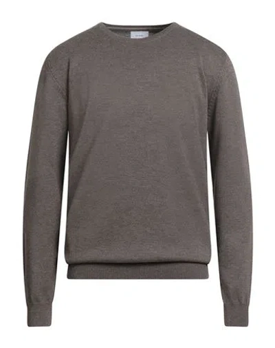 Seinse Man Sweater Light Brown Size Xl Viscose, Nylon In Sand