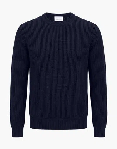 Seinse Man Sweater Midnight Blue Size M Acrylic, Wool