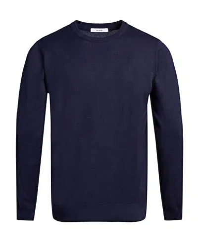Seinse Man Sweater Navy Size M Viscose, Nylon