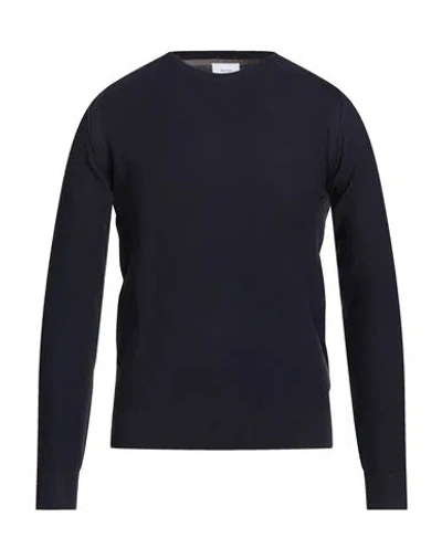 Seinse Man Sweater Navy Size S Viscose, Nylon In Blue