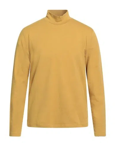 Seinse Man T-shirt Mustard Size L Cotton, Elastane In Yellow