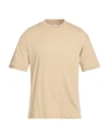 Seinse Man T-shirt Beige Size Xl Cotton In Sand