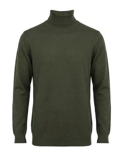 Seinse Man Turtleneck Emerald Green Size S Viscose, Nylon