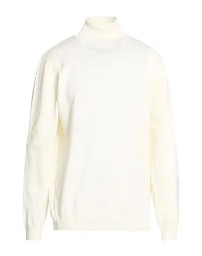 Seinse Man Turtleneck Ivory Size Xxl Viscose, Nylon In White