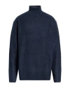 Seinse Man Turtleneck Midnight Blue Size Xxl Polyester, Acrylic, Elastane