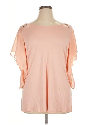 Pre-owned Sejour 3/4 Sleeve Blouse In Pink