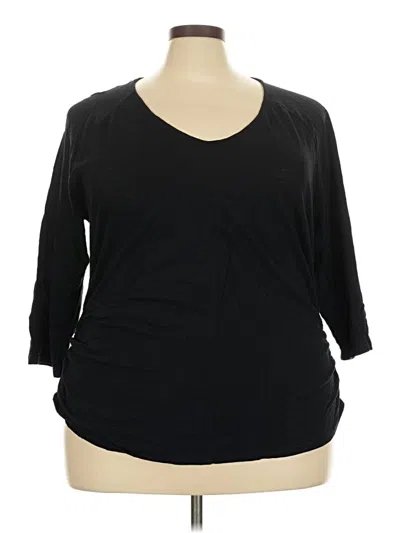 Pre-owned Sejour 3/4 Sleeve T-shirt In Black