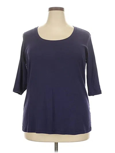 Pre-owned Sejour 3/4 Sleeve T-shirt In Blue