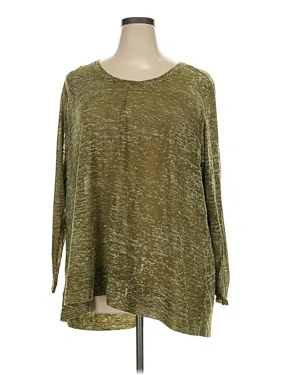 Pre-owned Sejour 3/4 Sleeve T-shirt In Green