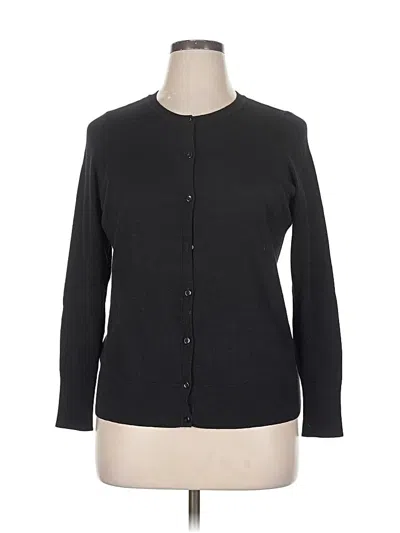 Pre-owned Sejour Cardigan Sweater In Black
