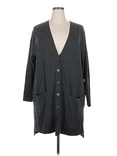Pre-owned Sejour Cardigan Sweater In Gray