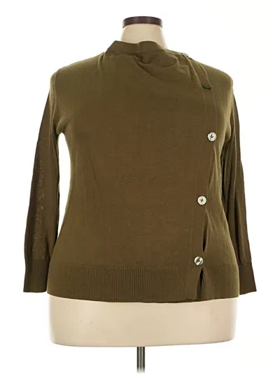 Pre-owned Sejour Cardigan Sweater In Green