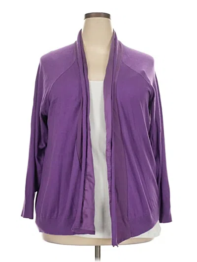Pre-owned Sejour Cardigan Sweater In Purple