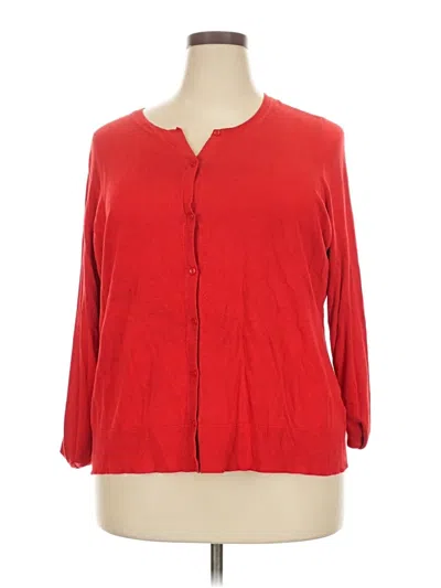 Pre-owned Sejour Cardigan Sweater In Red