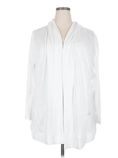 Pre-owned Sejour Cardigan Sweater In White