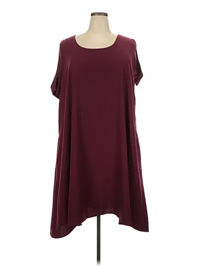 Pre-owned Sejour Casual Dress In Burgundy