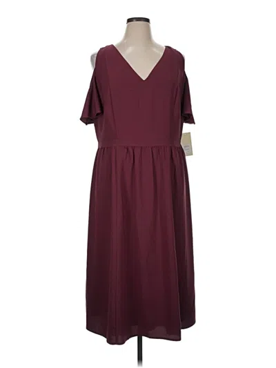 Pre-owned Sejour Casual Dress In Burgundy