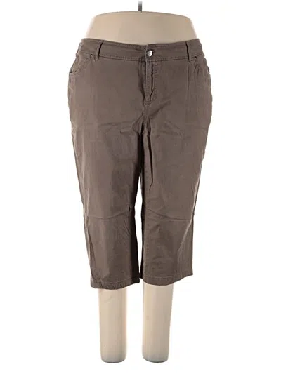 Pre-owned Sejour Khaki Pant In Brown