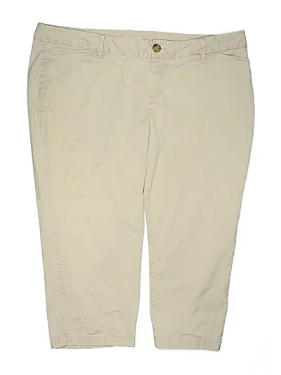 Pre-owned Sejour Khaki Shorts In Ivory