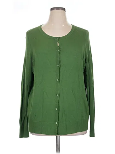 Pre-owned Sejour Long Sleeve Blouse In Green