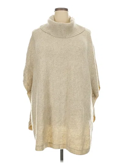 Pre-owned Sejour Poncho In Brown