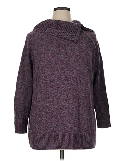 Pre-owned Sejour Pullover Sweater In Burgundy