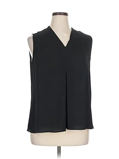 Pre-owned Sejour Sleeveless Blouse In Black