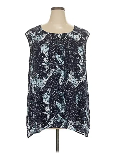 Pre-owned Sejour Sleeveless Blouse In Blue