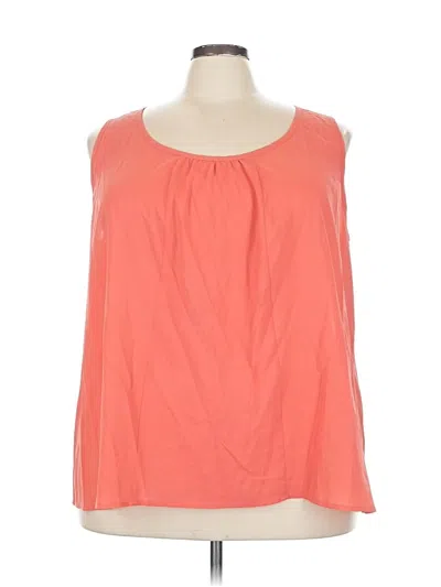 Pre-owned Sejour Sleeveless Blouse In Orange