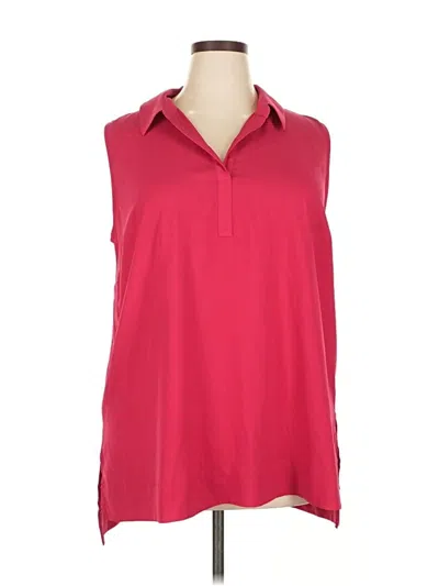 Pre-owned Sejour Sleeveless Blouse In Red