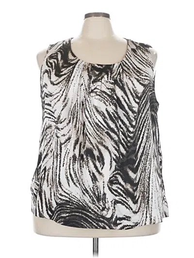 Pre-owned Sejour Sleeveless Blouse In Silver