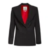 Sel Women's Black Five Pm  Blazer Jacket In Black