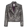 Sel Women's Black / White The Prey Blazer Black And White  Jacket In Black/white